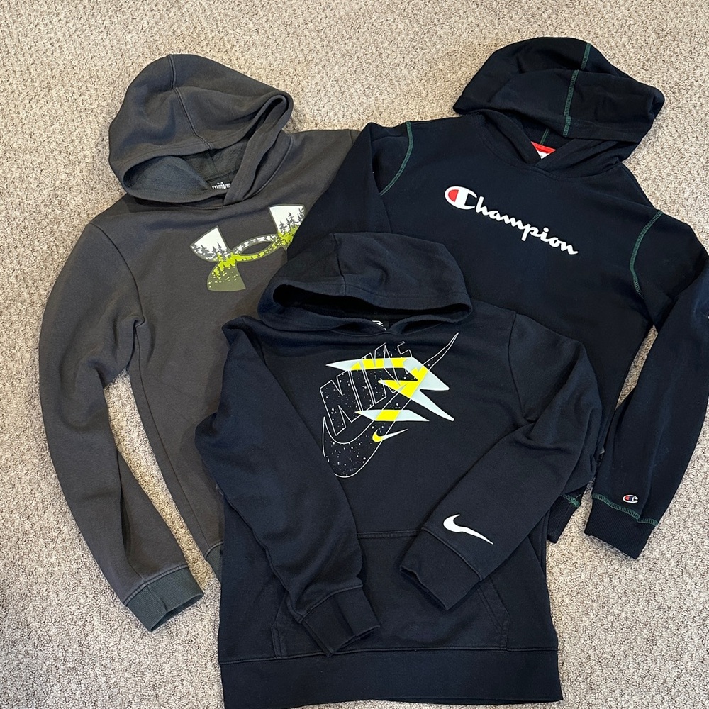 Nike and Champion Hoodies Set